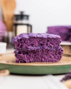 Ube and purple dessert imagery highlighting creamy, sweet-earth terpene flavor trends for 2025 formulations