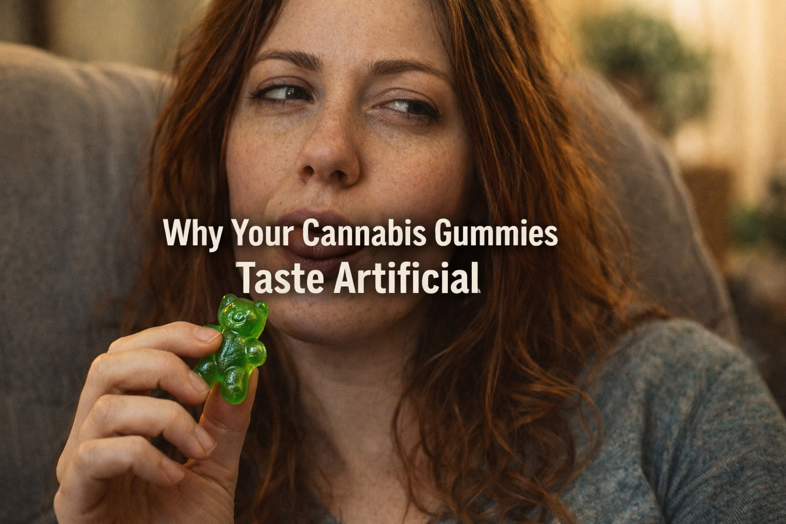 Why your cannabis gummies taste artificial (and how to fix it)
